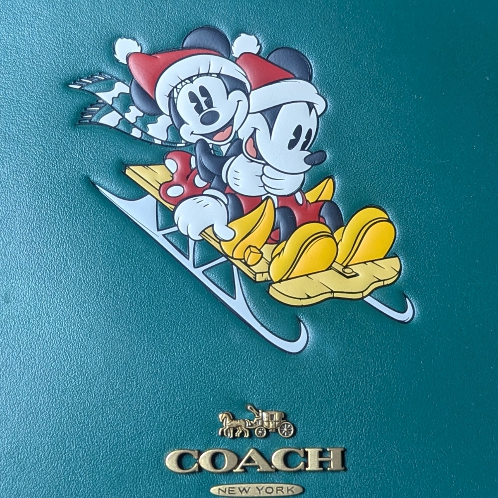 Disney x Coach Dempsey Tote 22 with Mickey Minnie Mouse Sled Motif - Picture 5 of 5